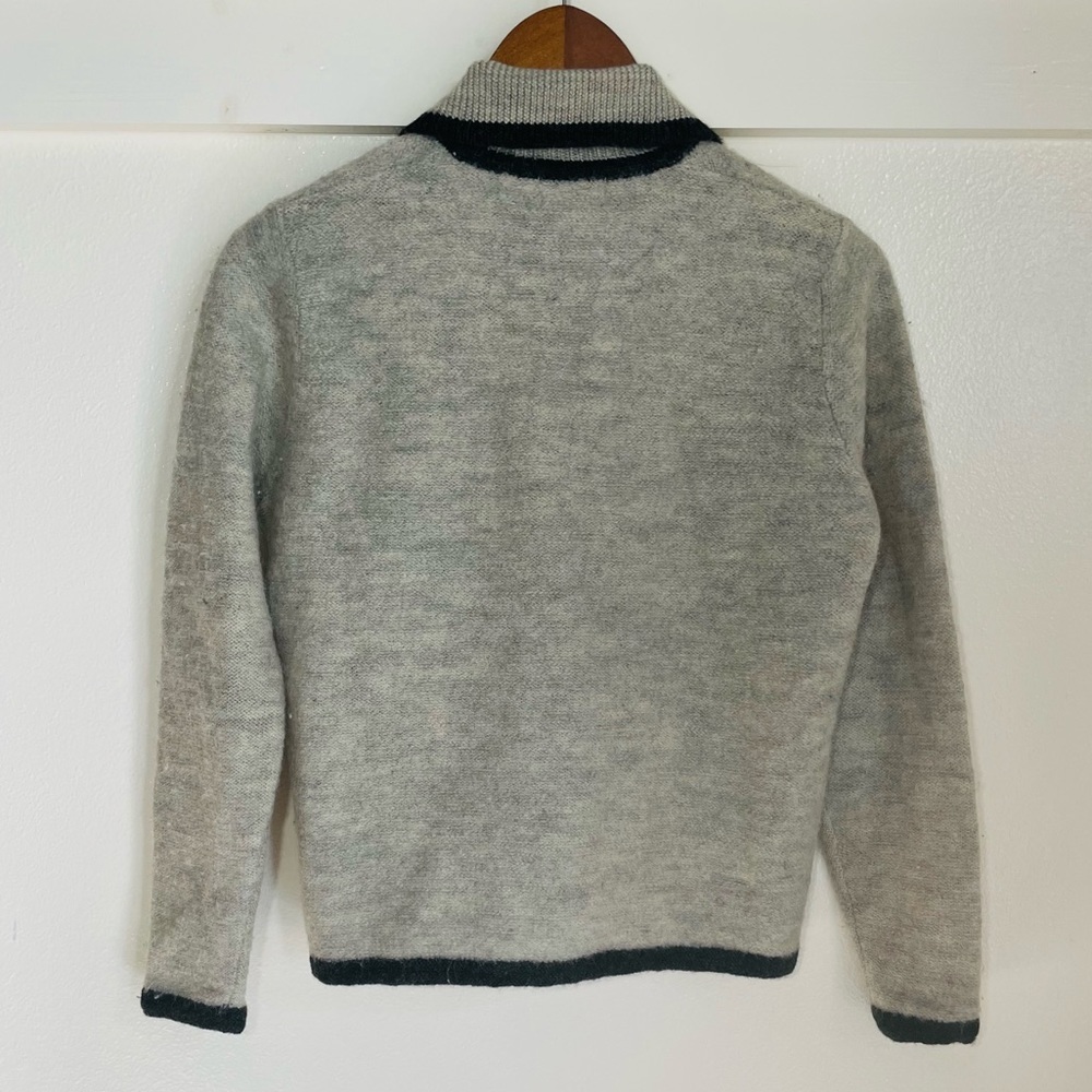 Weathervane S Gray Wool Full Zip Sweater Jacket - Picture 6 of 9
